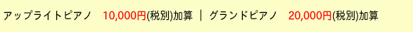 ピアノの搬入料金